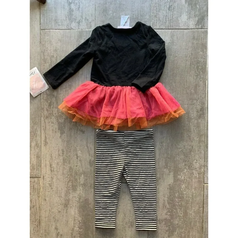 Bonnie Baby Girls Halloween Boo Outfit Set NEW Boutique Designer Cute 12 M